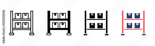 Supply Shelf icon sheet multiple style collection