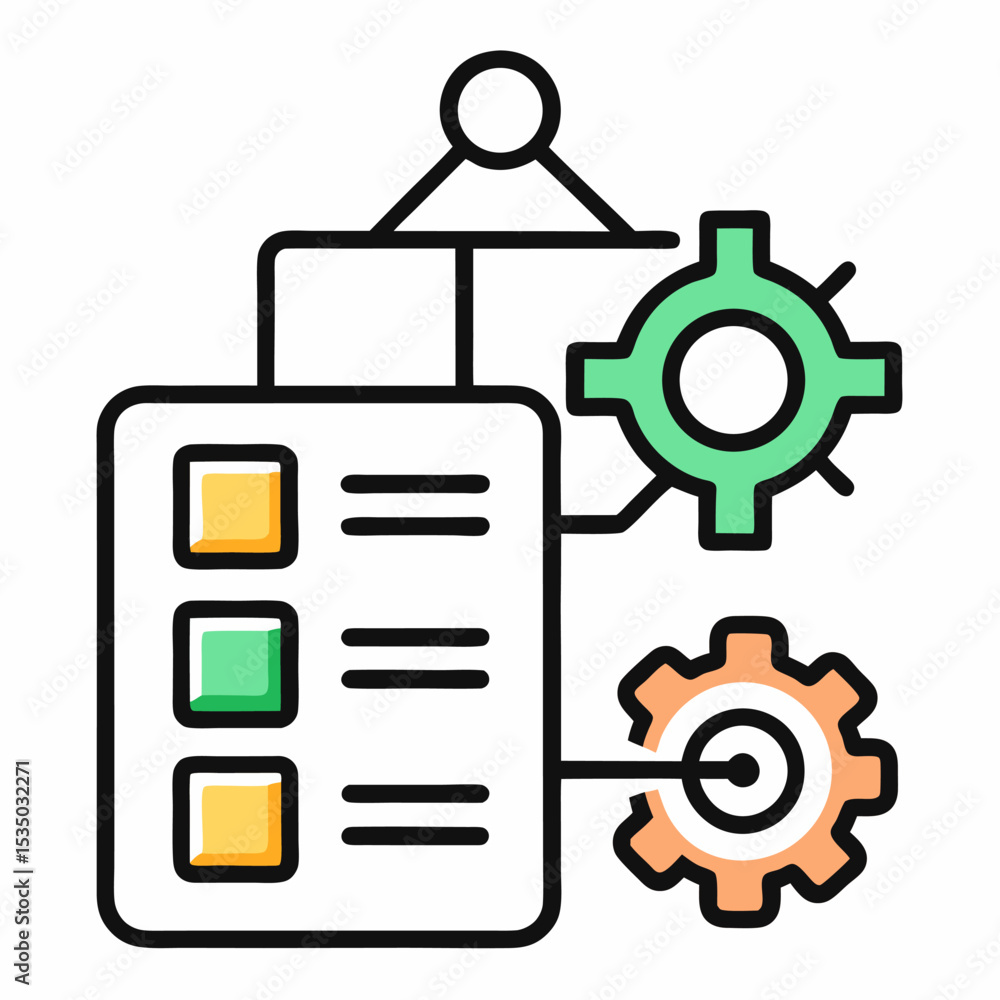 Task Automation Outline: Robot Icon

