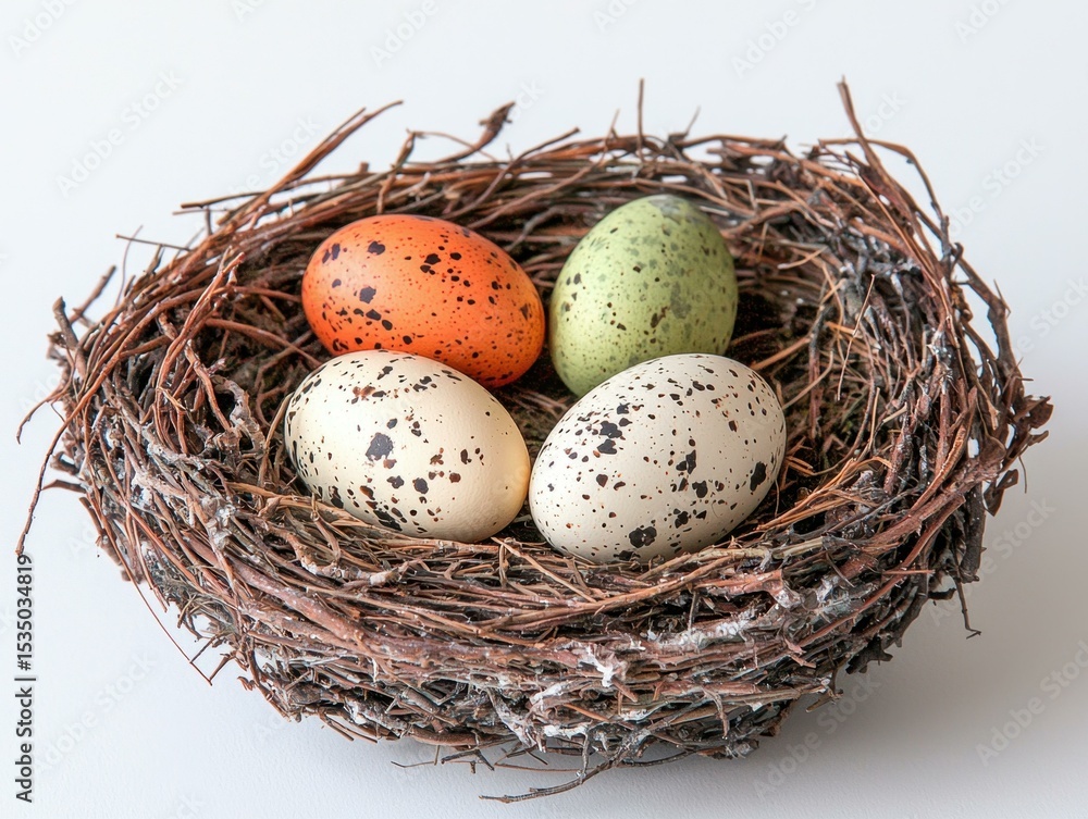 Obraz premium Nest with Three Eggs