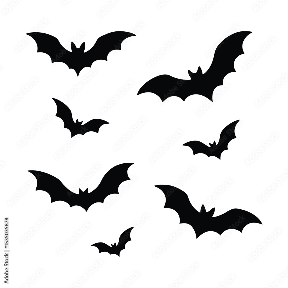 Naklejka premium set of bats