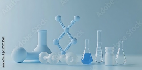 3D Render of DNA Double Helix – Biotechnology Concept Background, DNA Strand Structure – Genetics and Molecular Science Visualization, Futuristic DNA Helix – Genetic Engineering and Innovation





