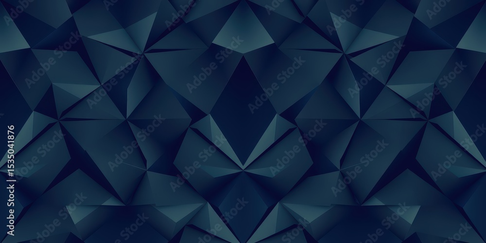 Obraz premium Abstract dark blue geometric pattern seamless texture background