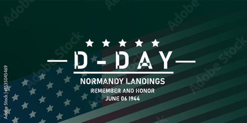 фотографія Commemorative D-DAY poster honoring the Normandy landings of June 6, 1944