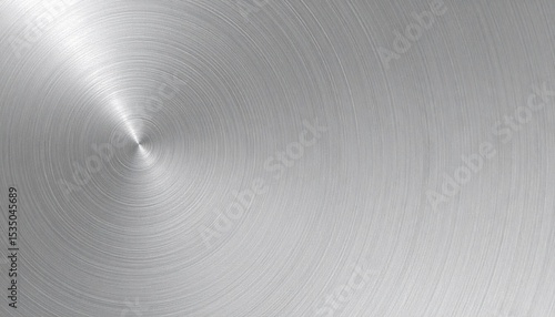 金属の響き　放射状ヘアライン仕上げのテクスチャ背景　素材感・精密さ・金属の質感を伝えるビジュアル背景