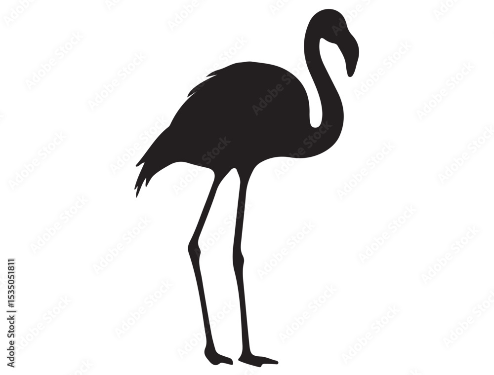 Obraz premium FLAMINGO SILHOUETTE