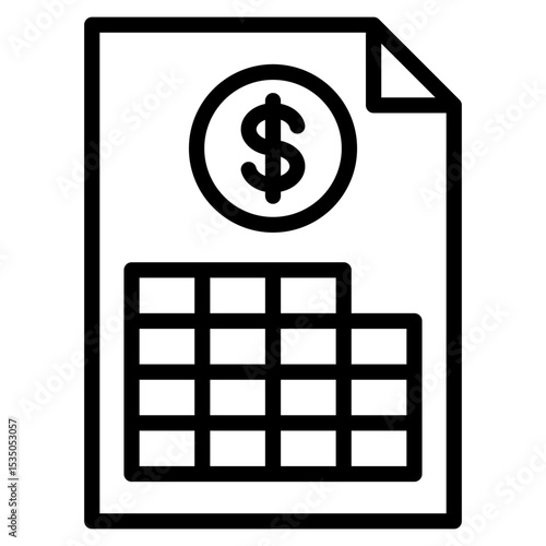 Invoice  Icon Element For Design