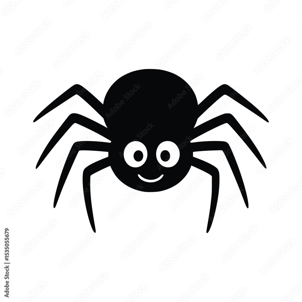 spider on a white background spider on a white background