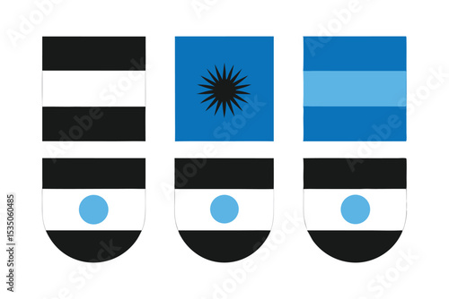 Argentina flag icon set a single high resolution graphic featuring the argentinian national flag