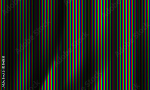 RGB pixel screen. LED display pattern with colored dots. Pixel grid for electronic screens, media panels, and modern display technology. Vector illustration.