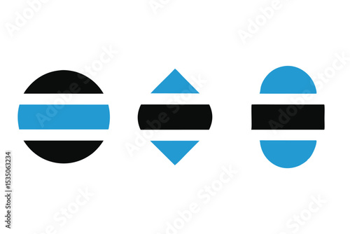 Botswana flag icon set a high quality design featuring the national flag of botswana Free Download Botswana flag icon set a high quality design featuring the national flag of botswana - GFXLoad