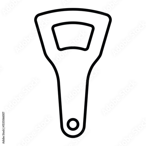 Bottle opener icon Outline isolated logo mark