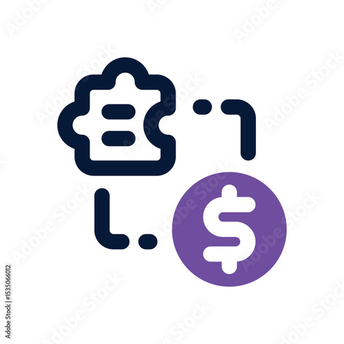 solution duotone icon. Sleek and modern vector icon for websites, mobile apps, marketing materials, and corporate design. Fully scalable and ready to use.