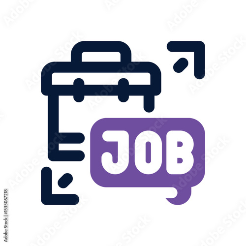 job offer duotone icon. Sleek and modern vector icon for websites, mobile apps, marketing materials, and corporate design. Fully scalable and ready to use.