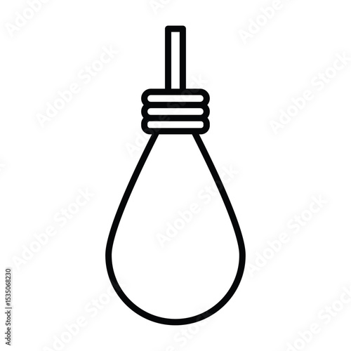 gallows icon Outline isolated logo mark