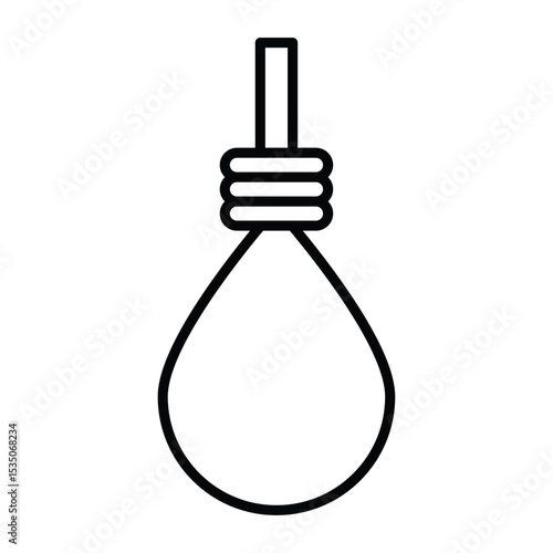 gallows icon Outline isolated logo mark