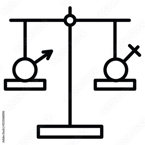 Hormone imbalance icon Outline isolated logo mark