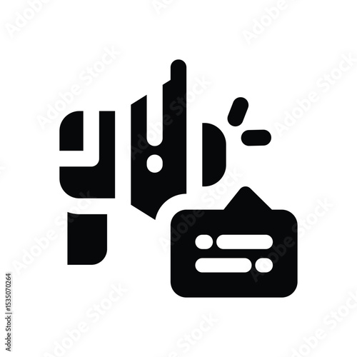 public relation glyph icon. Strong and solid vector icon for websites, mobile interfaces, presentations, and visual branding. High quality and easy to edit.