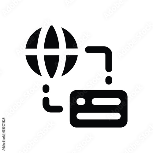 network glyph icon. Strong and solid vector icon for websites, mobile interfaces, presentations, and visual branding. High quality and easy to edit.