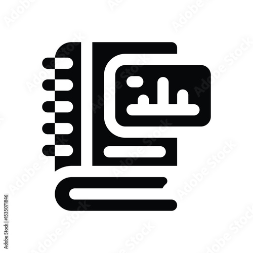 accounting glyph icon. Strong and solid vector icon for websites, mobile interfaces, presentations, and visual branding. High quality and easy to edit.