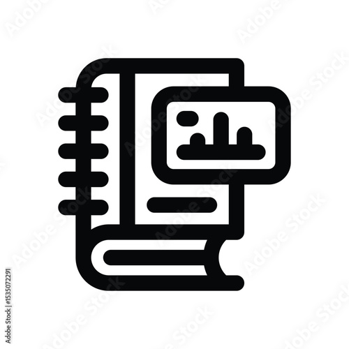 accounting line icon. Clean and minimalist vector icon for websites, mobile apps, presentations, and logos. Fully scalable and customizable for any project.