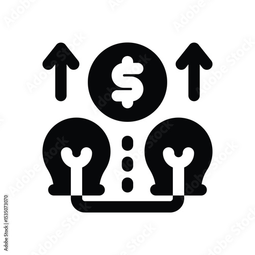 leverage glyph icon. Strong and solid vector icon for websites, mobile interfaces, presentations, and visual branding. High quality and easy to edit.