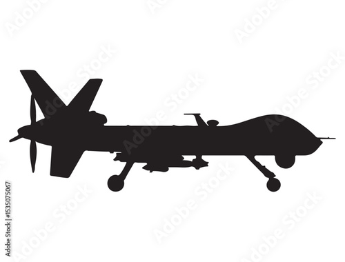 MILITARY DRONE SILHOUETTE 