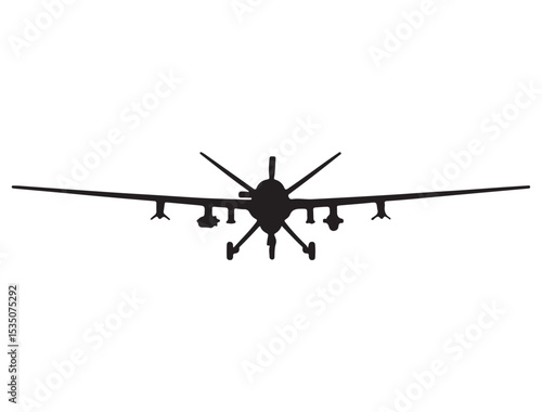 MILITARY DRONE SILHOUETTE 