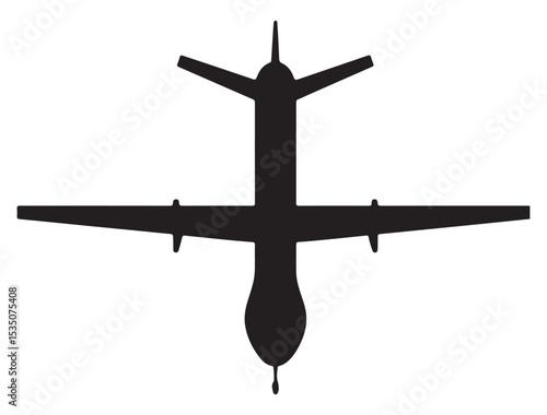 MILITARY DRONE SILHOUETTE 