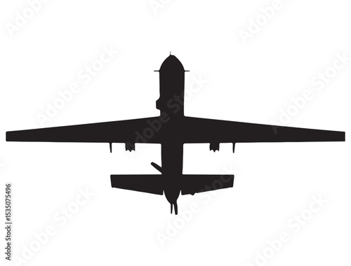 MILITARY DRONE SILHOUETTE 