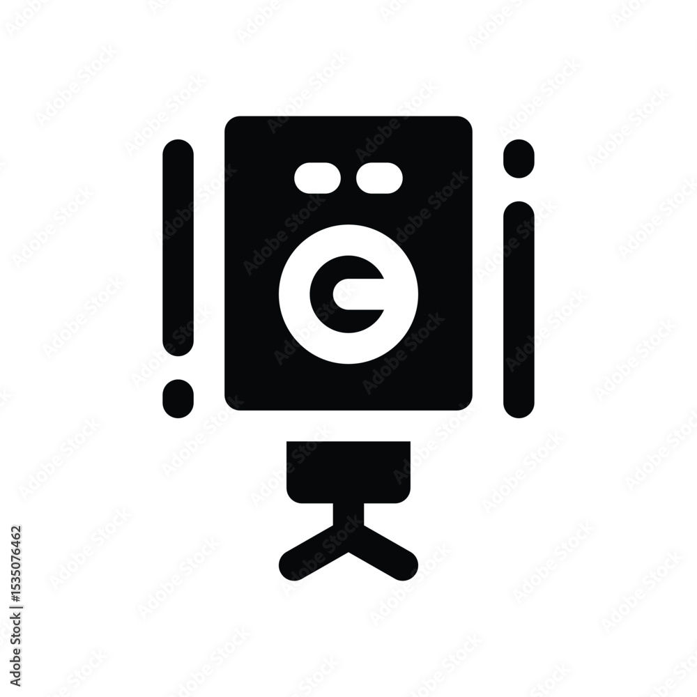 speaker glyph icon. Strong and solid vector icon for websites, mobile interfaces, presentations, and visual branding. High quality and easy to edit. speaker glyph icon. Strong and solid vector icon for websites, mobile interfaces, presentations, and visual branding. High quality and easy to edit.