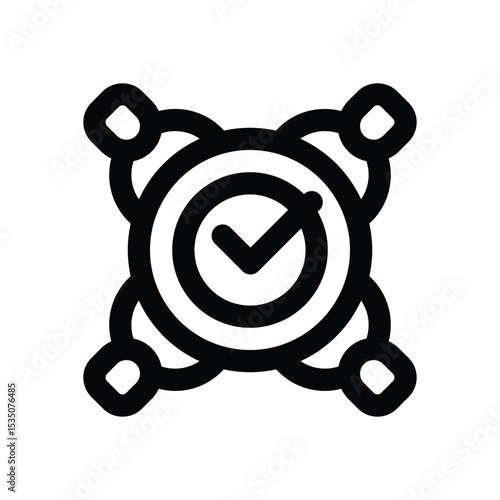 meeting line icon. Clean and minimalist vector icon for websites, mobile apps, presentations, and logos. Fully scalable and customizable for any project.