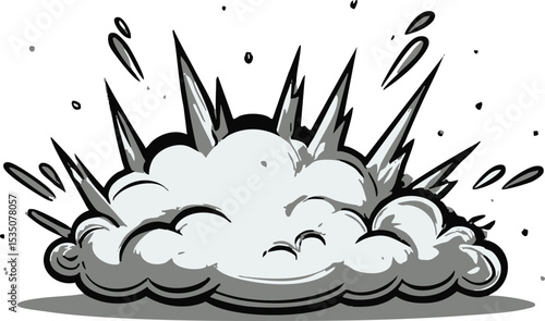 연기형 폭발 벡터 / Smoke Explosion Vector