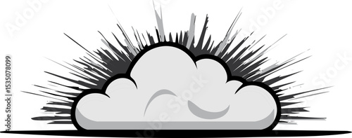 중간 폭발 효과 벡터 / Medium Explosion Vector