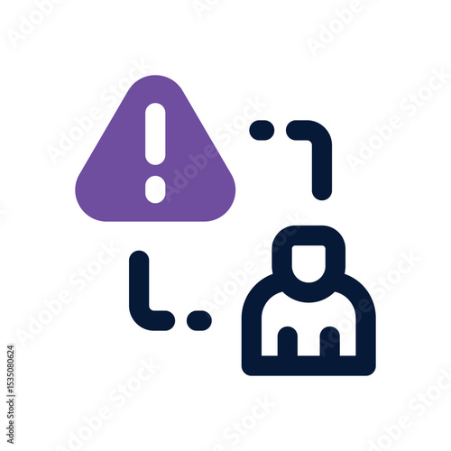 risk duotone icon. Sleek and modern vector icon for websites, mobile apps, marketing materials, and corporate design. Fully scalable and ready to use.