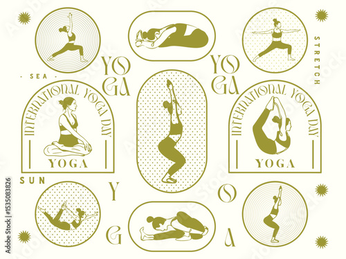 International yoga days Illustration