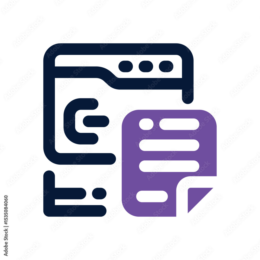 description duotone icon. Sleek and modern vector icon for websites, mobile apps, marketing materials, and corporate design. Fully scalable and ready to use. description duotone icon. Sleek and modern vector icon for websites, mobile apps, marketing materials, and corporate design. Fully scalable and ready to use.