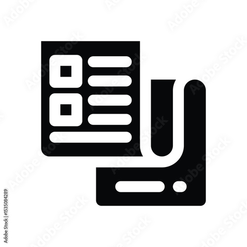 storyboard glyph icon. Strong and solid vector icon for websites, mobile interfaces, presentations, and visual branding. High quality and easy to edit.