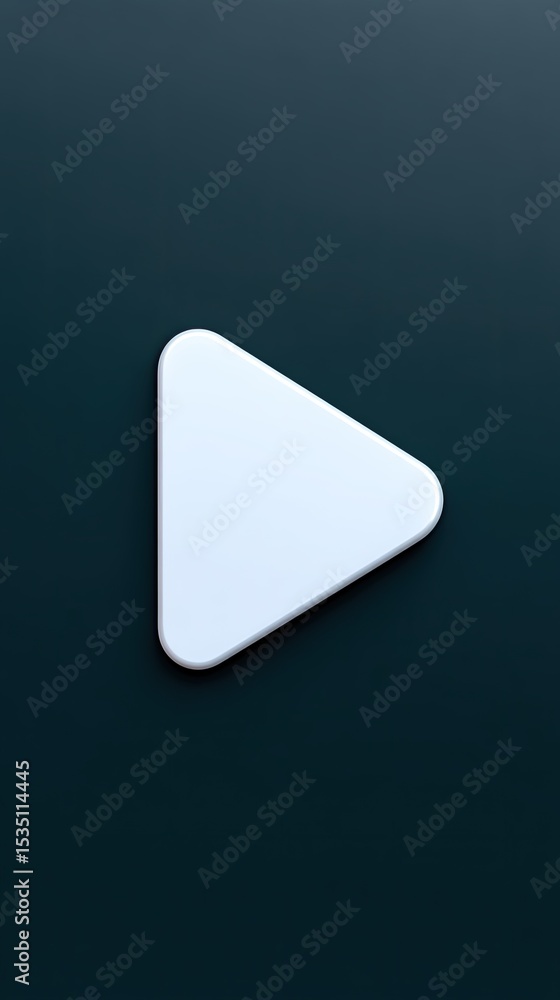 White Triangle Pointing Left on Black Background White Triangle Pointing Left on Black Background