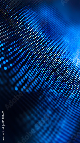 Digital Fingerprint Representation in Blue Tones