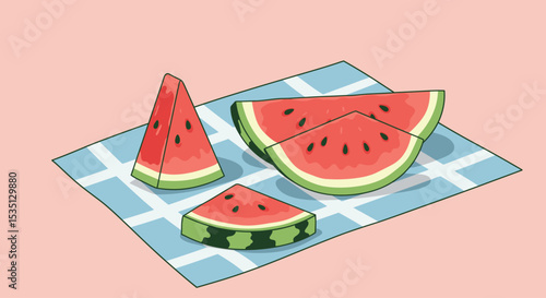 slices of watermelon
