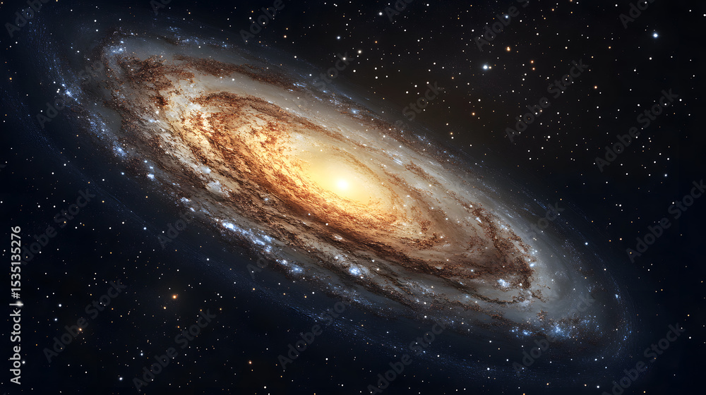 Fototapeta premium Spiral Galaxy in Deep Space