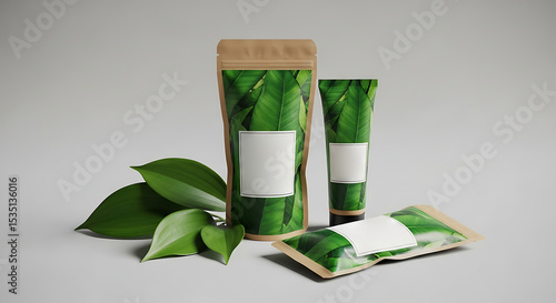 Wallpaper Mural Eco-Friendly Packaging Design Sustainable Pouch and Tube Mockup Torontodigital.ca