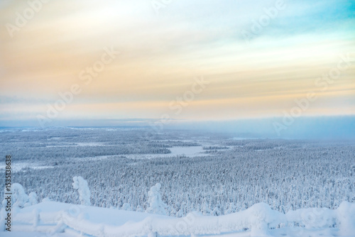 winter lapland landscape 