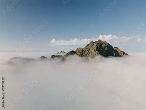 Mountains above the clouds