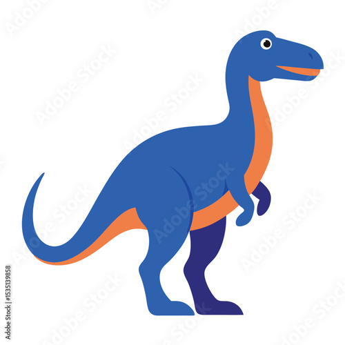 albertosaurus dinosaur icon isolated on white background