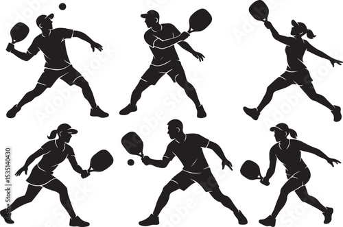 Ping Pong Silhouettes Bundle | Table Tennis Sport Vector Collection

