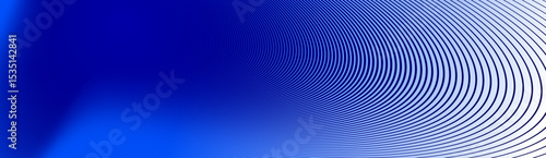 Blue lines in 3D perspective vector abstract background, dynamic linear minimal design, wave lied pattern in dimensional and movement.