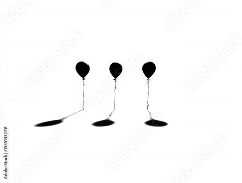 balloons shadow silhouette,...