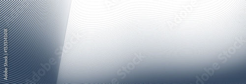 Black lines in 3D perspective vector abstract background, single color dynamic linear minimal design, wave lied pattern in dimensional and movement.