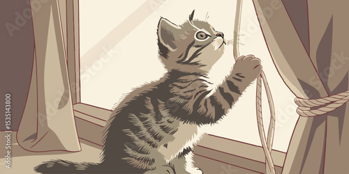 cozy kitten indoor light